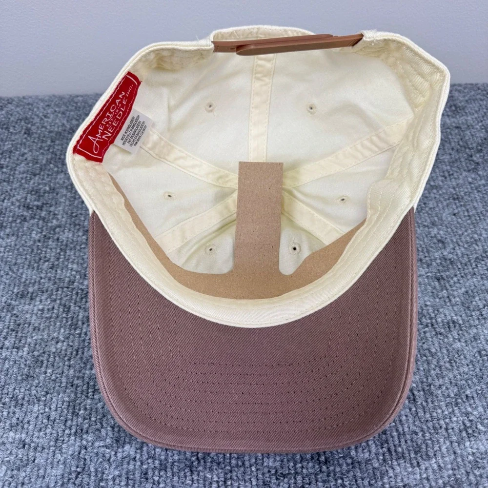 Paris City Hat American‎ Needle Cream Brown Two Tone Arch Logo Snapback Cap